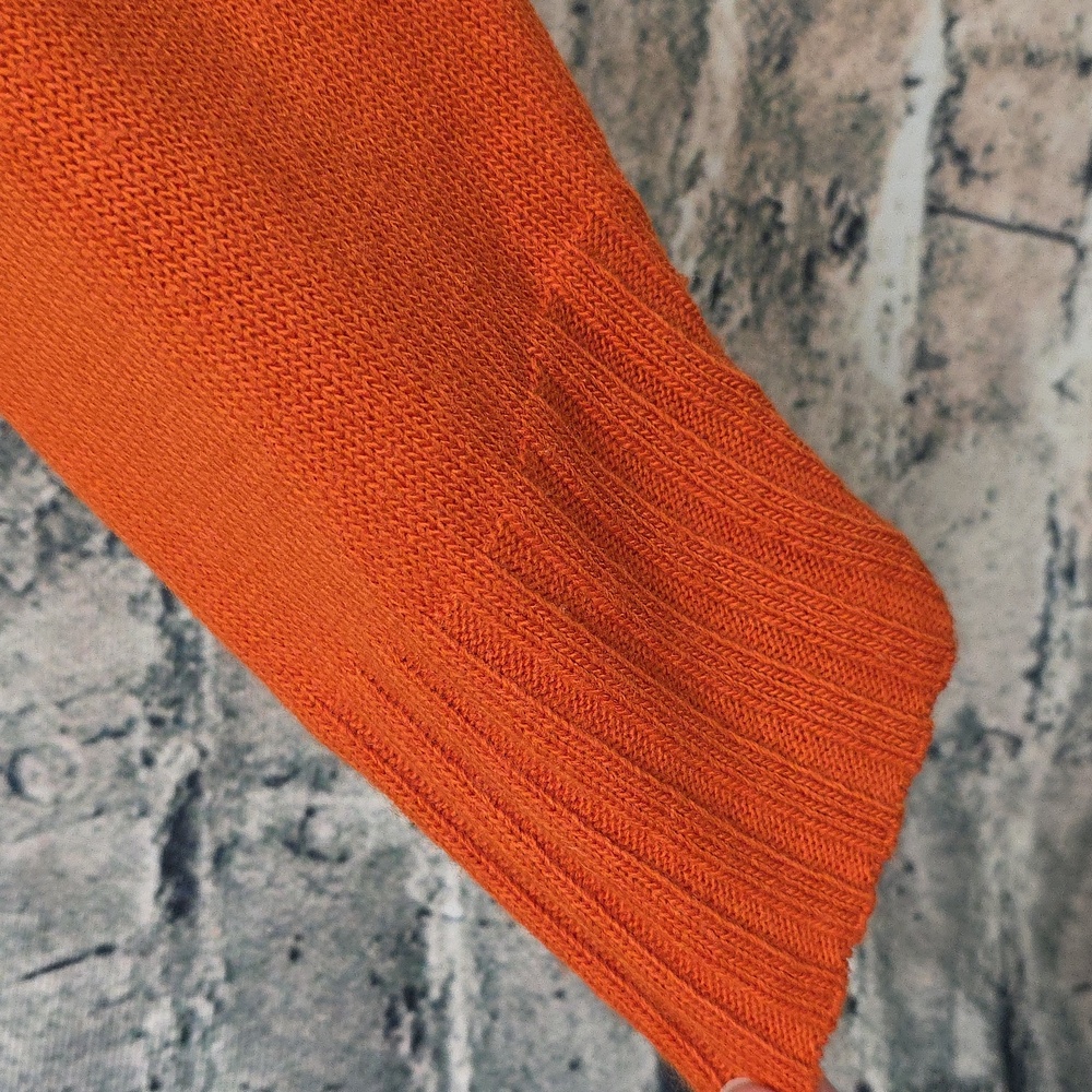 Vintage | 80s Charisma Made In Italy Burnt Orange Tunic Sweater - Picture 5 of 9